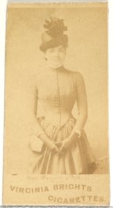 Mrs. Brown Potter, from the Actors and Actresses series (N45, Type 1) for Virginia Brights Cigarettes MET DP829859