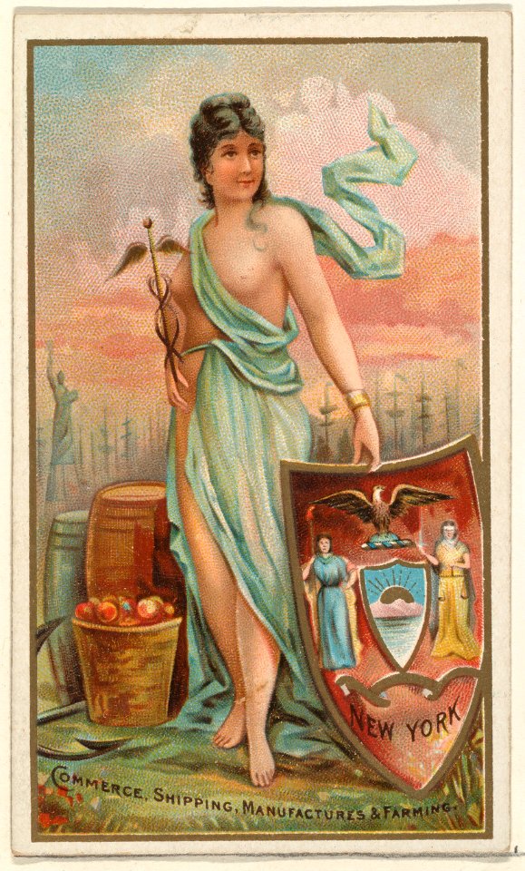 New York, from the Industries of States series (N117) issued by Duke Sons & Co. to promote Honest Long Cut Tobacco MET DPB873644