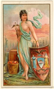 New York, from the Industries of States series (N117) issued by Duke Sons & Co. to promote Honest Long Cut Tobacco MET DPB873644
