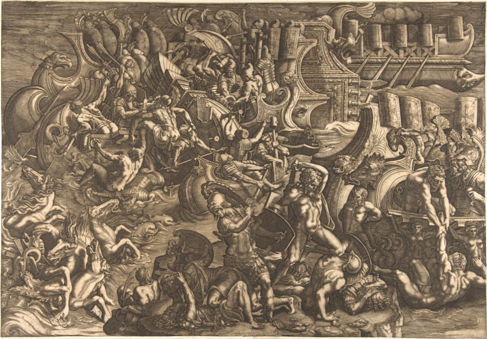 Naval Battle Between Greeks and Trojans MET DP803217