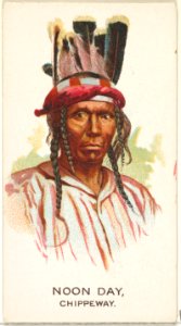 Noon Day, Chippeway, from the American Indian Chiefs series (N2) for Allen & Ginter Cigarettes Brands MET DP828025