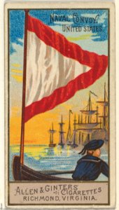 Naval Convoy, United States, from the Naval Flags series (N17) for Allen & Ginter Cigarettes Brands MET DP834946