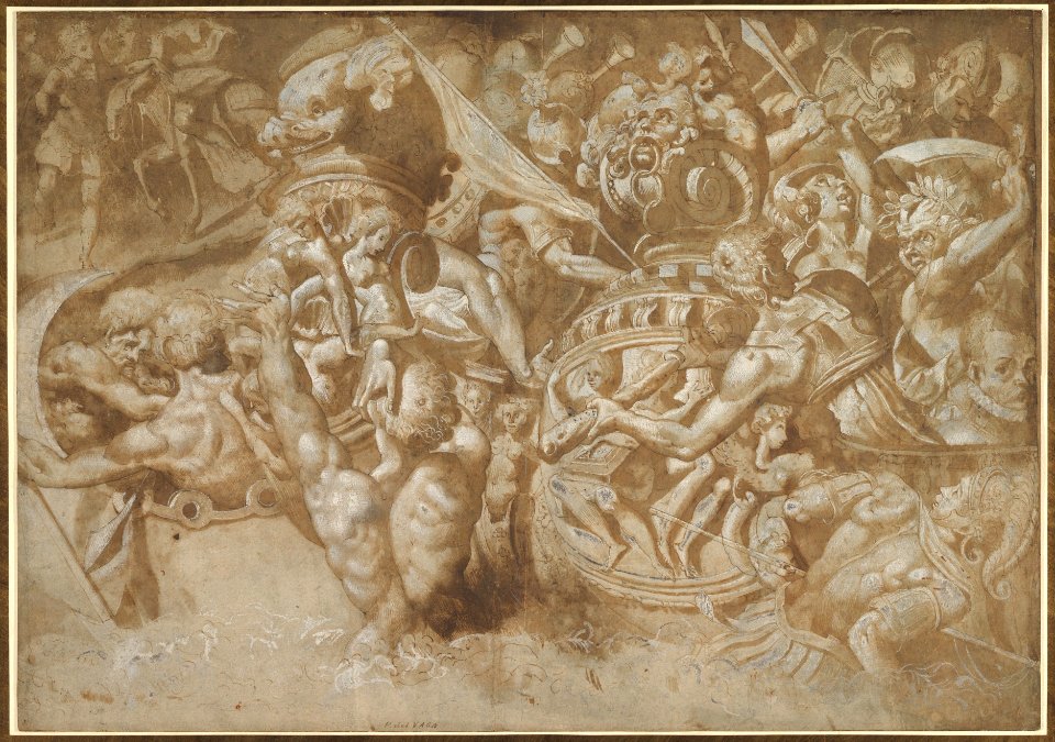 Naval Battle Between Mythological Forces MET DP820619