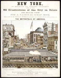 New York, to Estimate its Present Grandeur Look at our 50 Illustrations of the City in Color...and acquaint your Friends with the actual features of the Metropolis of America. MET DR90. Free illustration for personal and commercial use.