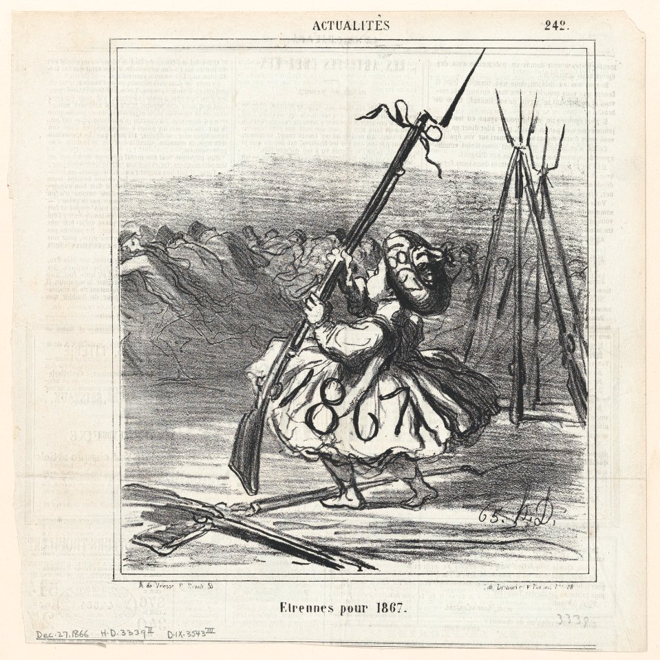 New Year's gifts for 1867, from 'News of the day,' published in Le Charivari, December 27, 1866 MET DP877498