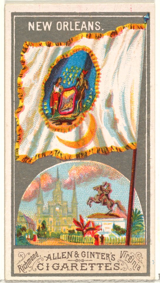 New Orleans, from the City Flags series (N6) for Allen & Ginter Cigarettes Brands MET DP829250