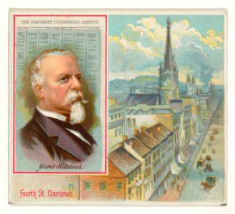 Murat Halstead, The Cincinnati Commercial Gazette, from the American Editors series (N35) for Allen & Ginter Cigarettes MET DP838882