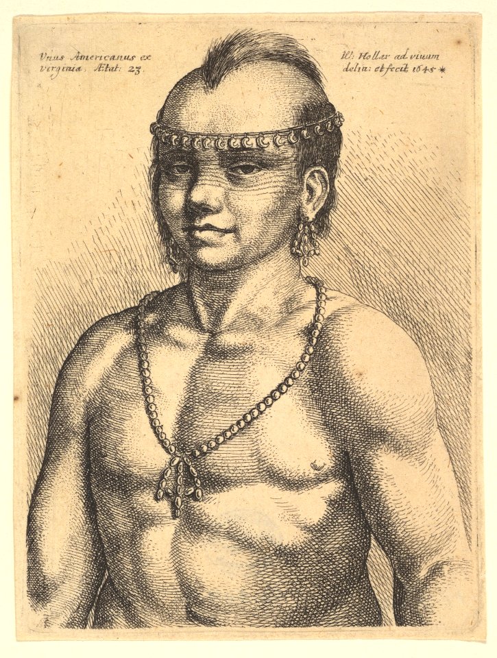 Native American Indian, "Unus Americanus ex Virginia" MET DP823902