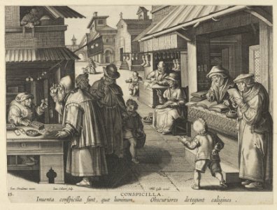 New Inventions of Modern Times -Nova Reperta-, The Invention of Eyeglasses, plate 15 MET DP841118
