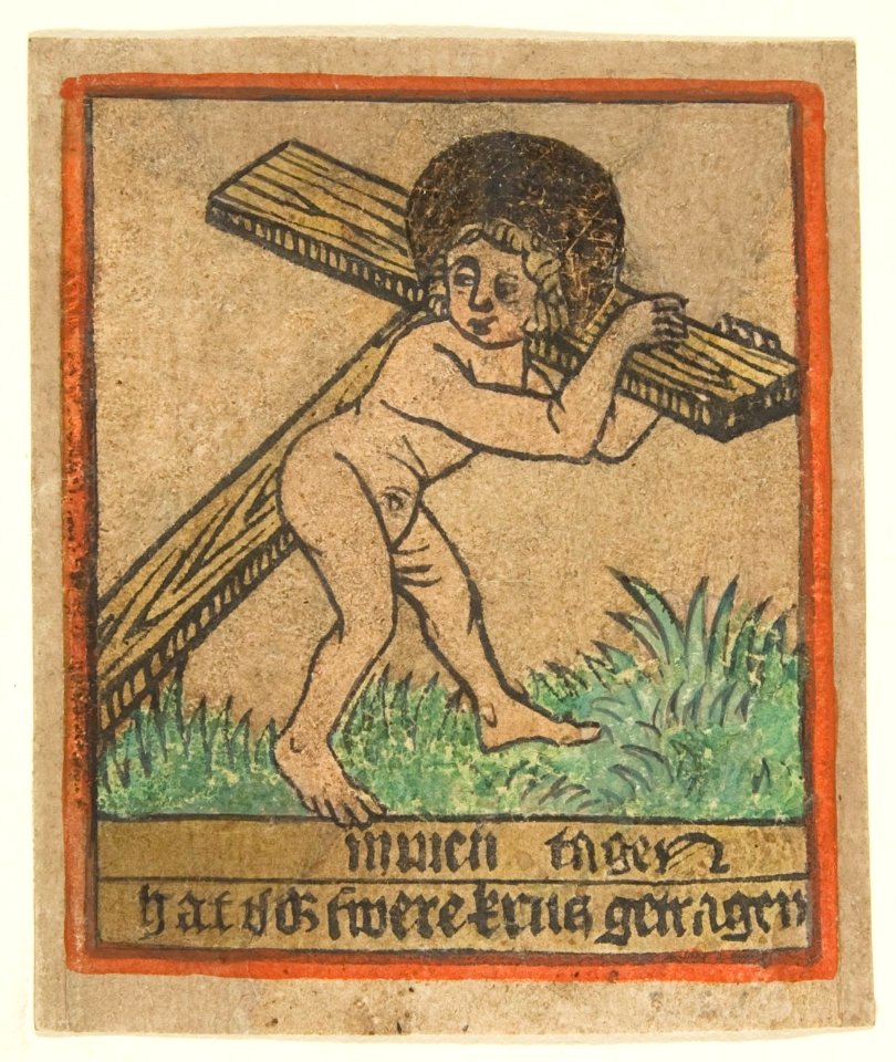 New Year's Card- Christ Child with the Cross MET DP813501