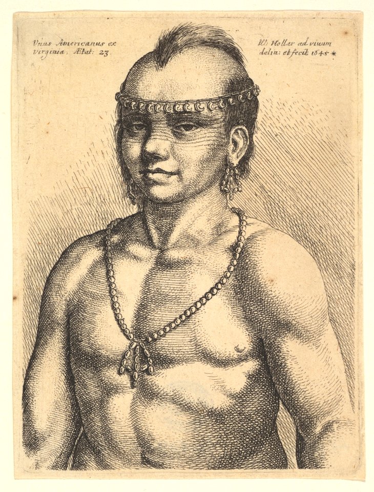 Native American Indian, "Unus Americanus ex Virginia" MET DP823993