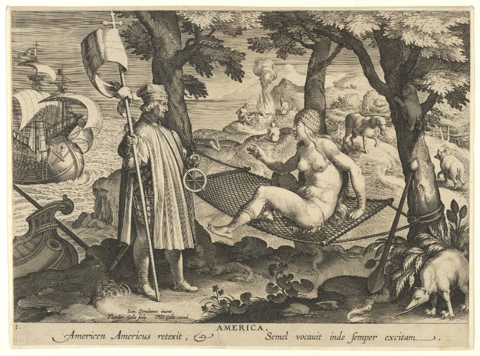New Inventions of Modern Times -Nova Reperta-, The Discovery of America, plate 1 MET DP841111