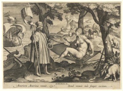 New Inventions of Modern Times -Nova Reperta-, The Discovery of America, plate 1 MET DP841111