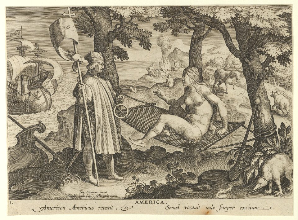 New Inventions of Modern Times -Nova Reperta-, The Discovery of America, plate 1 MET DP841110