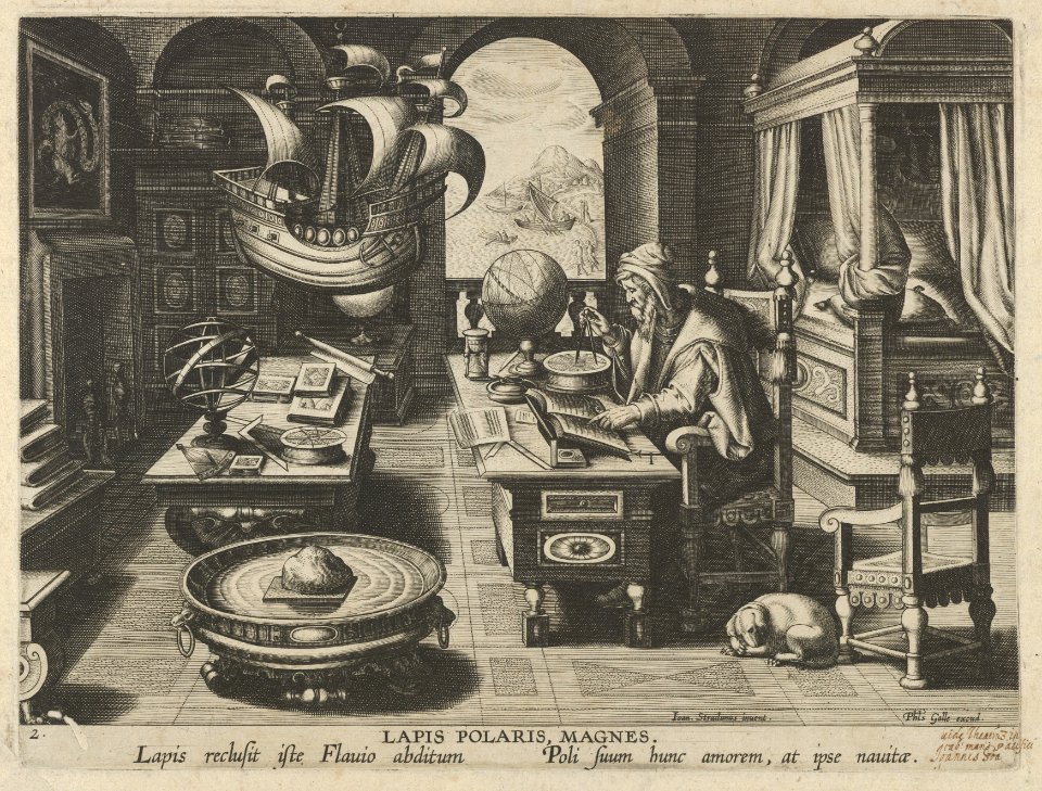 New Inventions of Modern Times -Nova Reperta-, The Invention of the Compass, plate 2 MET DP841121