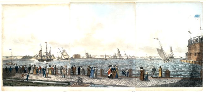 New York Harbor from the Battery MET 49G114R3CM