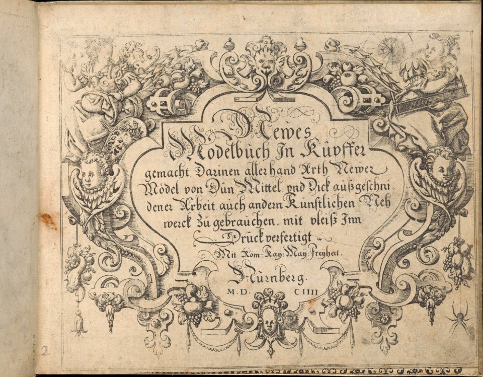 Newes Modelbuch in Kupffer (second title page, 2r) MET DP363789