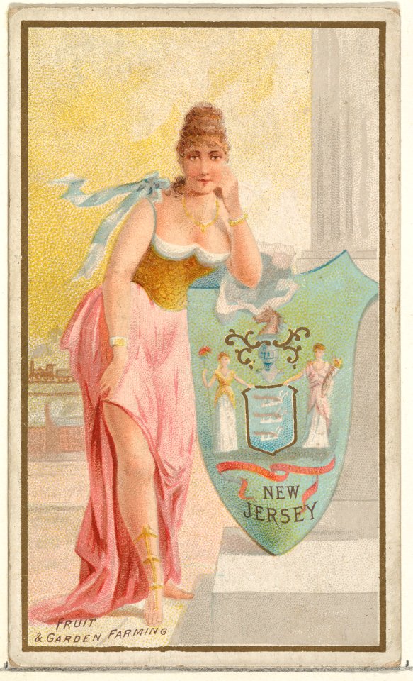 New Jersey, from the Industries of States series (N117) issued by Duke Sons & Co. to promote Honest Long Cut Tobacco MET DPB873645