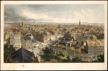 New York from the Steeple of St. Paul's Church, Looking East, South, and West MET DT2106