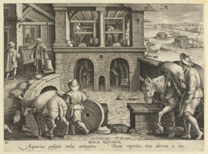 New Inventions of Modern Times -Nova Reperta-, The Invention of the Watermill, plate 10 MET DP841116