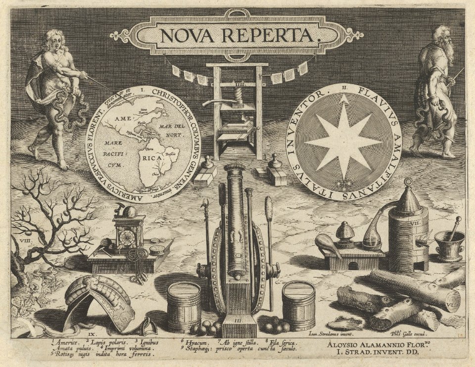New Inventions of Modern Times -Nova Reperta-, Title Plate MET DP841122