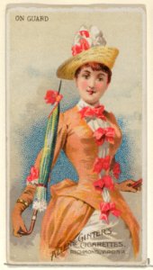 On Guard, from the Parasol Drills series (N18) for Allen & Ginter Cigarettes Brands MET DP834979