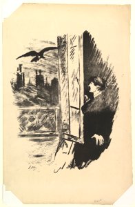 Open Here I Flung the Shutter. Illustration to The Raven by Edgar Allan Poe MET DP820762