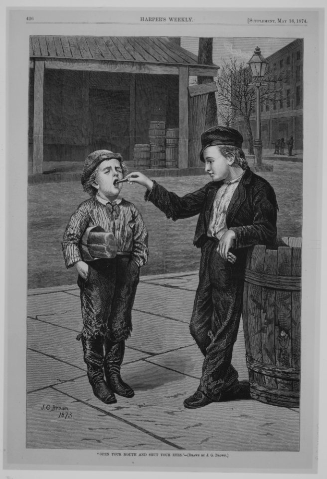 Open Your Mouth and Shut Your Eyes (Harper's Weekly) MET MM85790