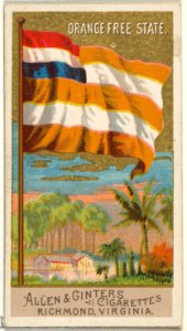 Orange Free State, from Flags of All Nations, Series 2 (N10) for Allen & Ginter Cigarettes Brands MET DP841387