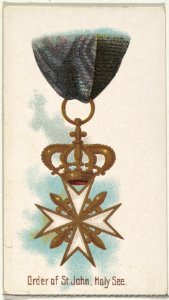 Order of St. John, Holy See, from the World's Decorations series (N30) for Allen & Ginter Cigarettes MET DP838322