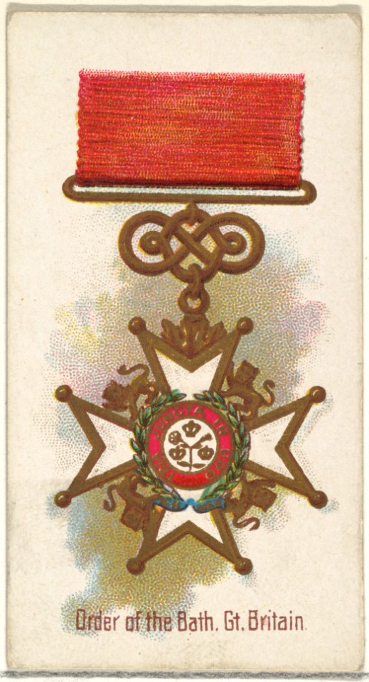 Order of the Bath, Great Britain, from the World's Decorations series (N30) for Allen & Ginter Cigarettes MET DP838279