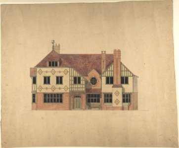 Orange Brick, Half-timbered house MET DP805666