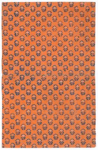 Orange book cover with overall floral pattern Met DP886662