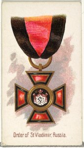 Order of St. Vladimir, Russia, from the World's Decorations series (N30) for Allen & Ginter Cigarettes MET DP838329