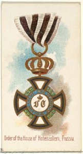 Order of the House of Hohenzollern, Prussia, from the World's Decorations series (N30) for Allen & Ginter Cigarettes MET DP838295
