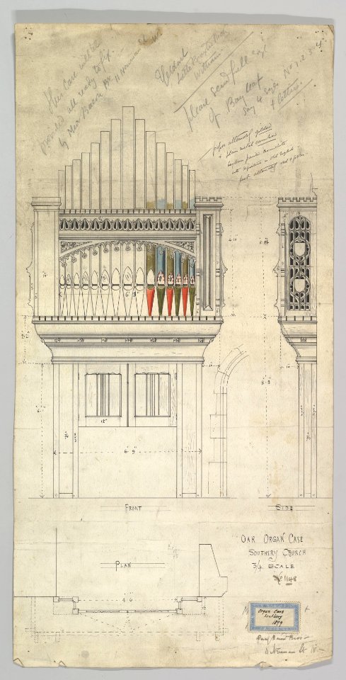 Oak Organ Case Southery Church MET DP820969