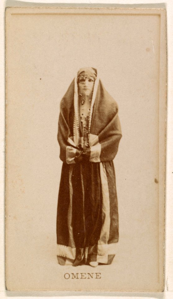 Omene, from the Actresses series (N245) issued by Kinney Brothers to promote Sweet Caporal Cigarettes MET DP859271
