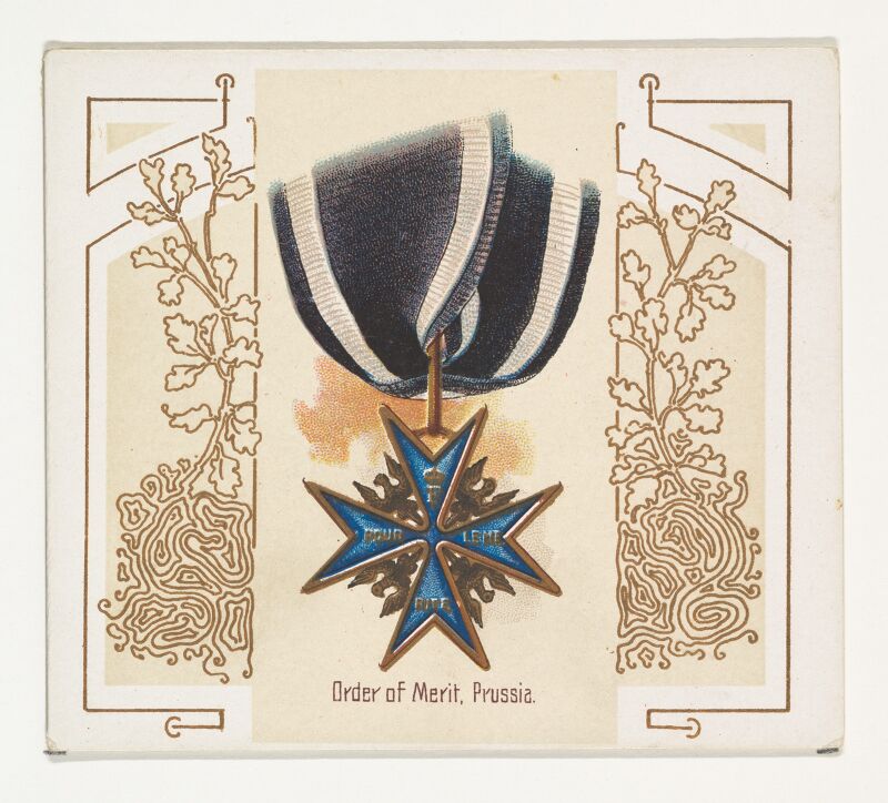 Order of Merit, Prussia, from the World's Decorations series (N44) for Allen & Ginter Cigarettes MET DP839357