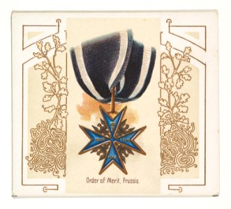 Order of Merit, Prussia, from the World's Decorations series (N44) for Allen & Ginter Cigarettes MET DP839357