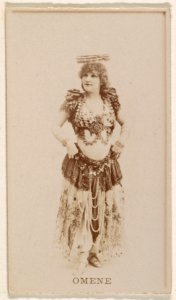 Omene, from the Actresses series (N245) issued by Kinney Brothers to promote Sweet Caporal Cigarettes MET DP859266