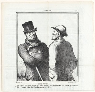 Once more the horsemeat amateurs, from 'News of the day,' published in Le Charivari, April 10, 1865 MET DP877347
