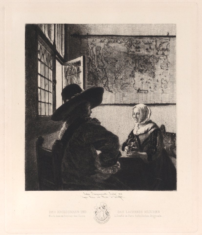 Officer and Laughing Girl, after Vermeer Met DP886849