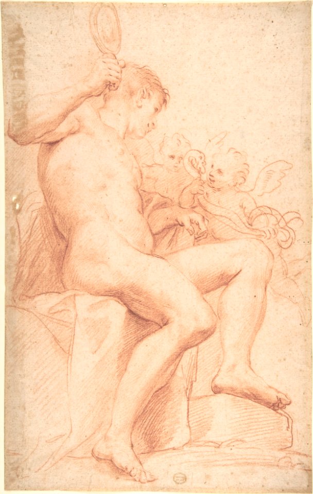 Nude Male with Two Putti MET DP802269