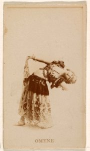 Omene, from the Actresses series (N245) issued by Kinney Brothers to promote Sweet Caporal Cigarettes MET DP859268