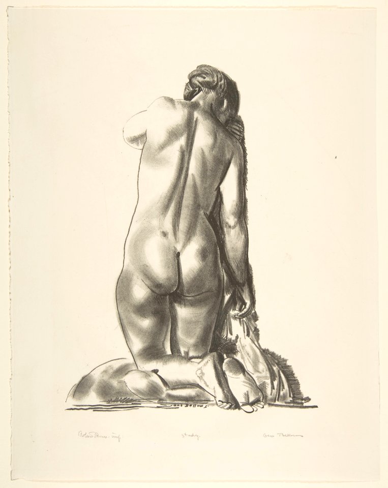 Nude Study, Woman Kneeling on a Pillow MET DP814907