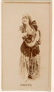 Omene, from the Actresses series (N245) issued by Kinney Brothers to promote Sweet Caporal Cigarettes MET DP859267