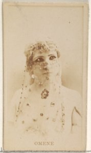 Omene, from the Actors and Actresses series (N45, Type 8) for Virginia Brights Cigarettes MET DP831583