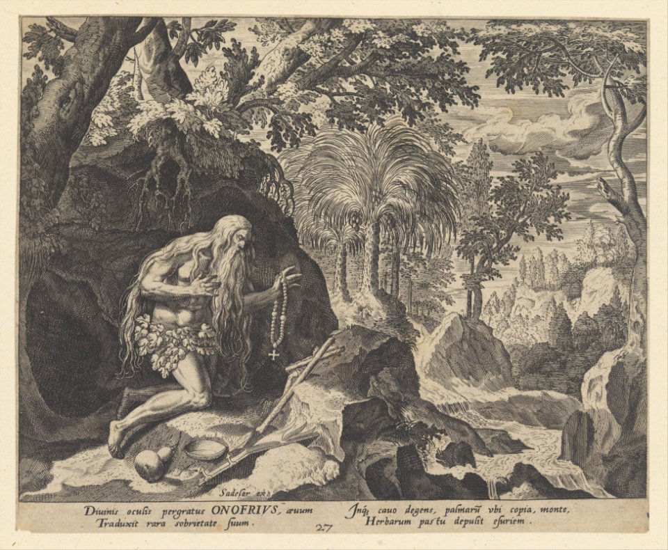 Onofrius, from the series Solitudo Sive Vitae Patrum Eremicolarum MET DP210627