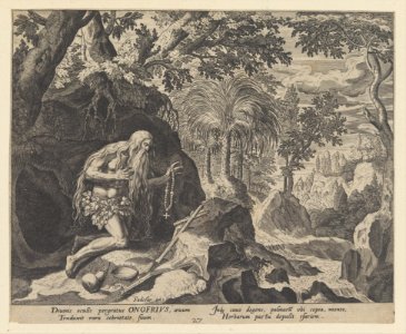 Onofrius, from the series Solitudo Sive Vitae Patrum Eremicolarum MET DP210627