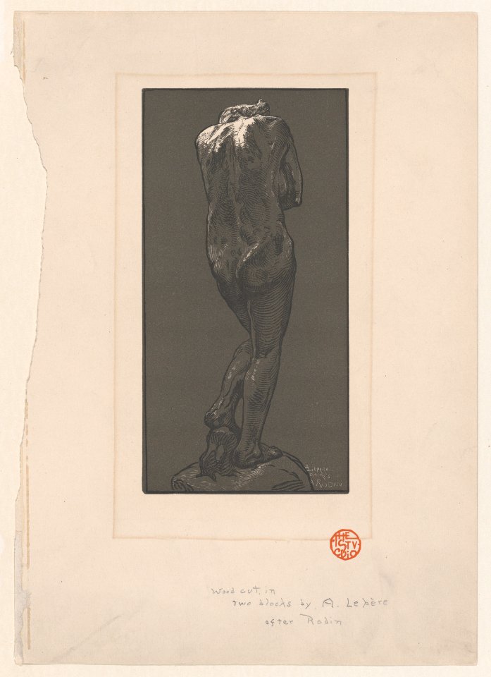 Nude statue, seen from behind MET DP874495